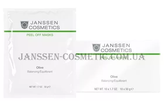 JANSSEN Phytogen Olive Smoothing - Альгінатна anti-age ультразволожуюча маска з маслом оливи та екстрактом оливкового листя