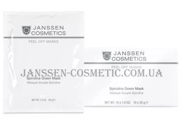 JANSSEN Peel Off Masks Spirulina Green Mask - Зелена моделююча маска зі спіруліною