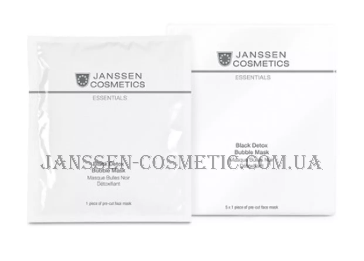 JANSSEN Black Detox Bubble Mask - Піниста маска з біоцелюлози