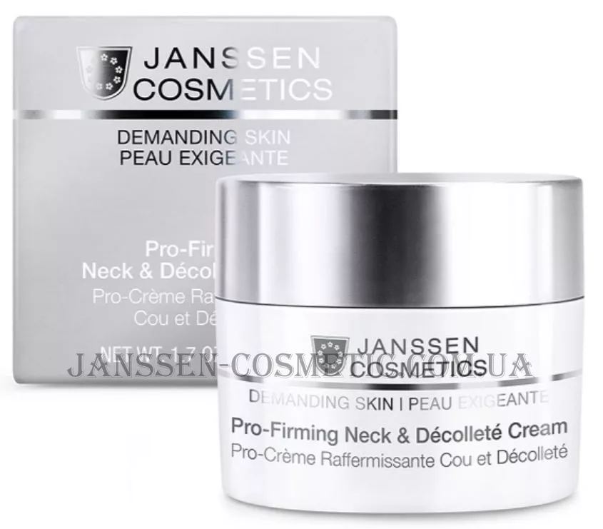 JANSSEN Demanding Skin Pro-Firming Neck&Decollete - Зміцнюючий крем для шиї та декольте